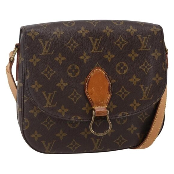 LOUIS VUITTON Monogram Saint Cloud GM Shoulder Bag M51242 LV Auth BA6503 - Picture 1 of 16